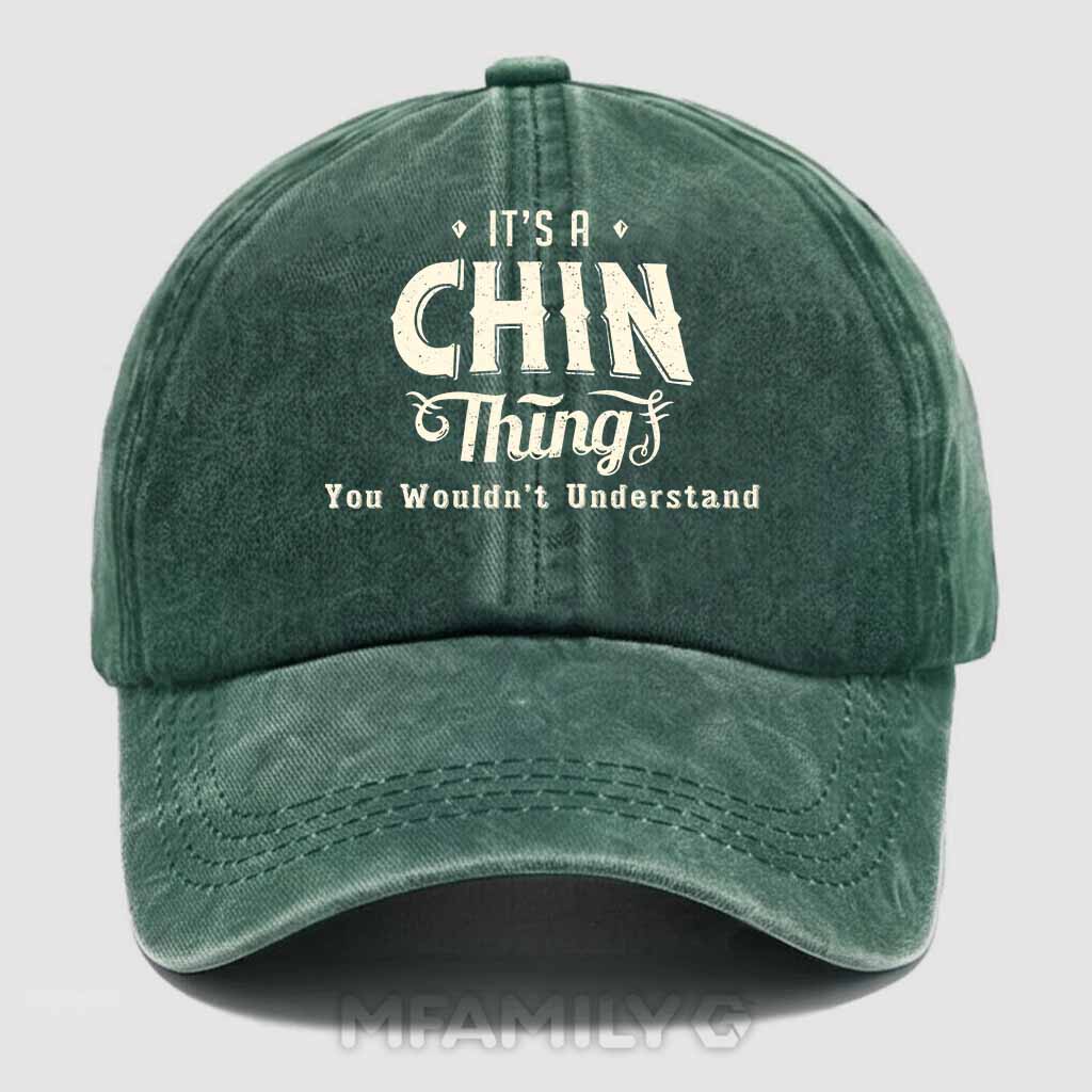 Chin Thing Washed Baseball Cap