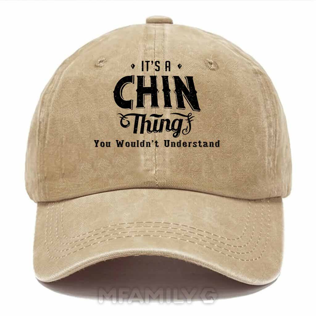 Chin Thing Washed Baseball Cap