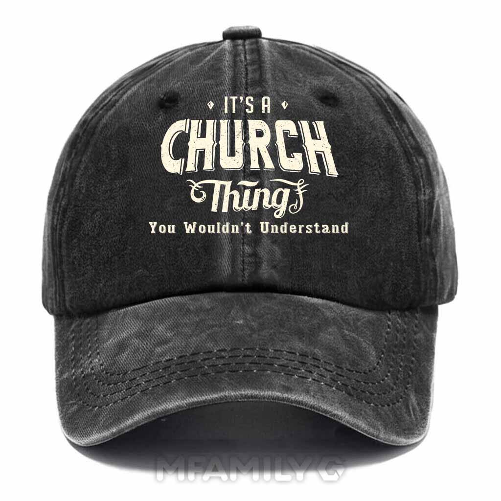 Church Thing Washed Baseball Cap