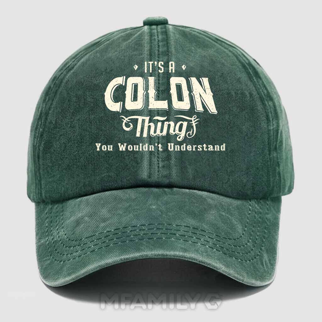 Colon Thing Washed Baseball Cap