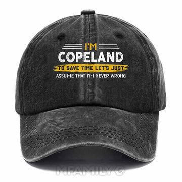 Copeland Never Wrong Washed Baseball Cap