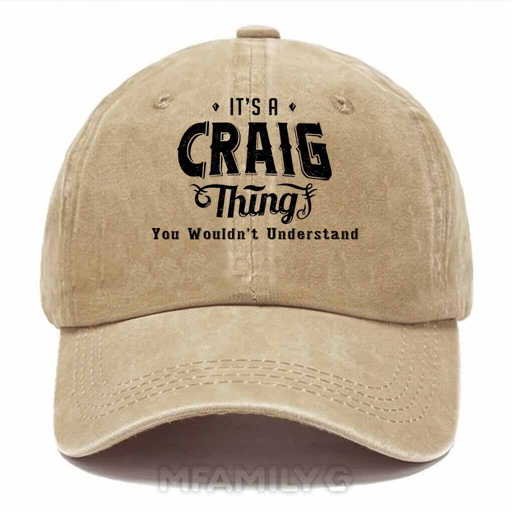 Craig Thing Washed Baseball Cap