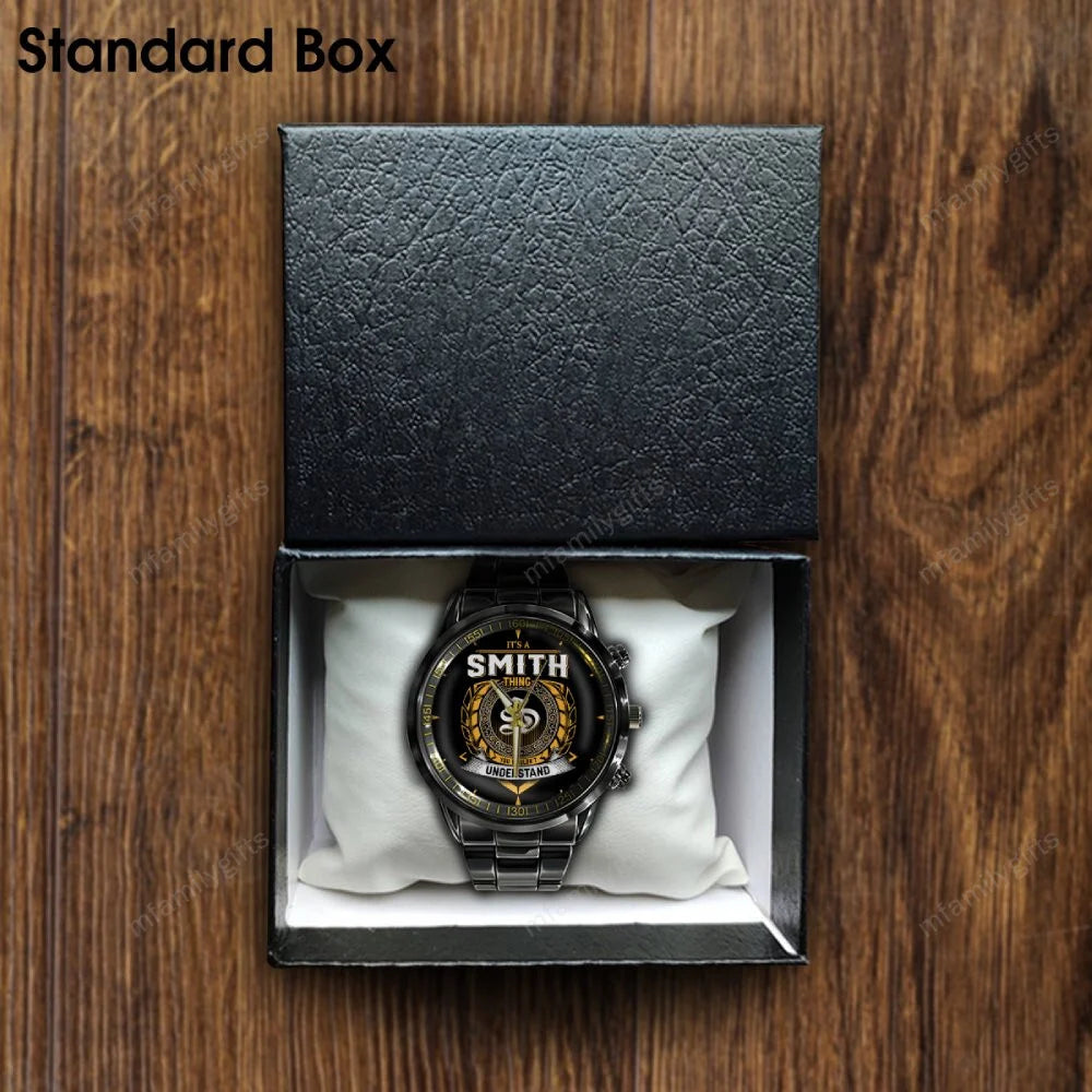 Personalized Last Name Watch – “It’s a [Name] Thing” Custom Gift for Men