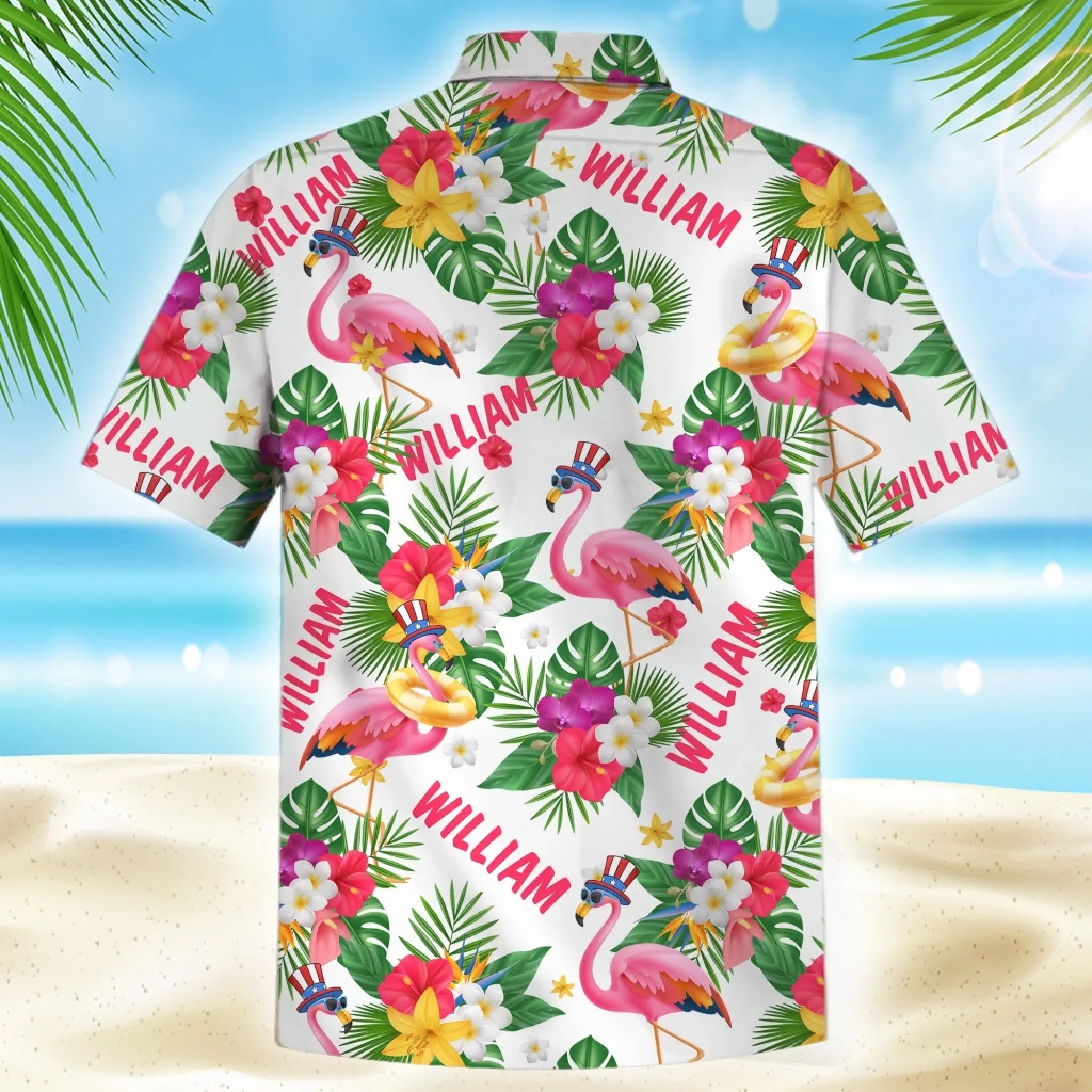 Custom Williams Family Hawaiian Floral Shirt