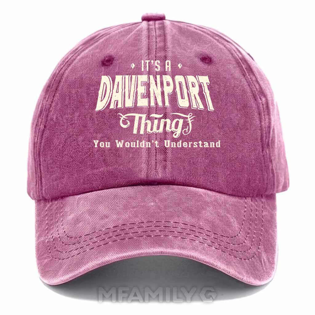 Davenport Thing Washed Baseball Cap