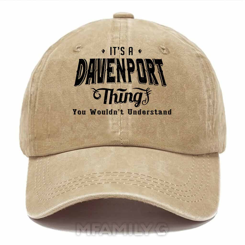 Davenport Thing Washed Baseball Cap
