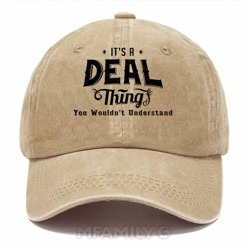 Deal Thing Washed Baseball Cap