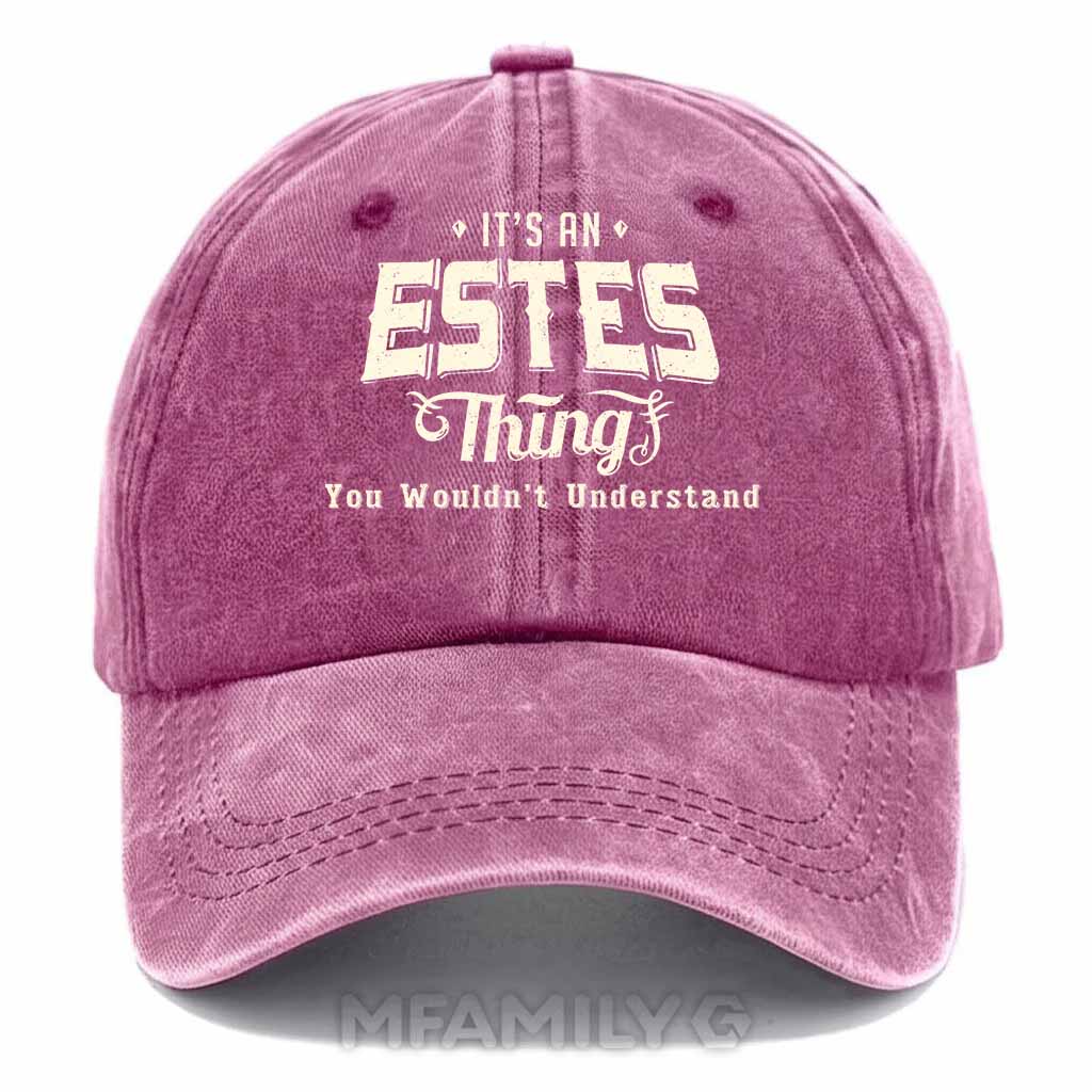 Estes Thing Washed Baseball Cap