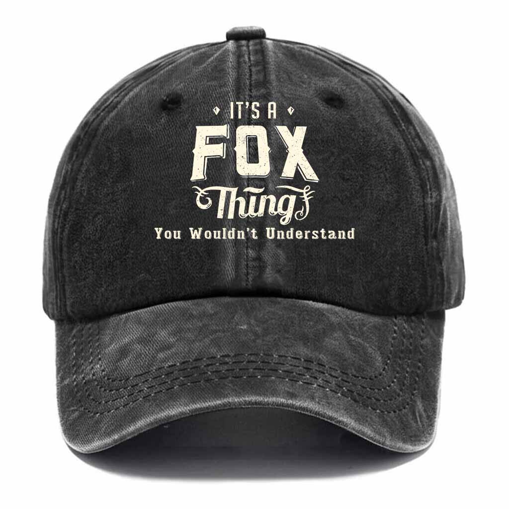 Fox Thing Washed Baseball Cap