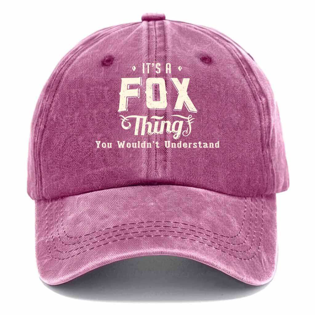 Fox Thing Washed Baseball Cap