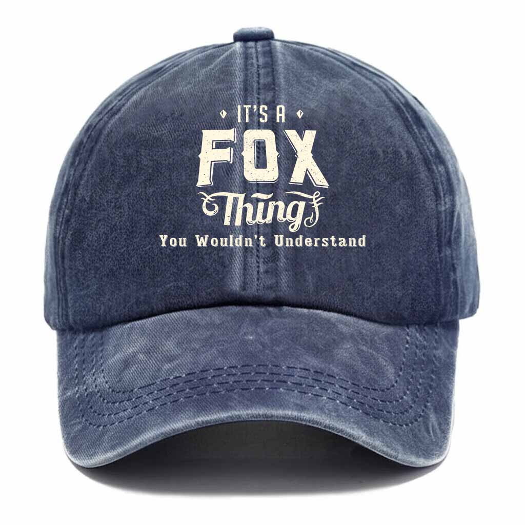 Fox Thing Washed Baseball Cap
