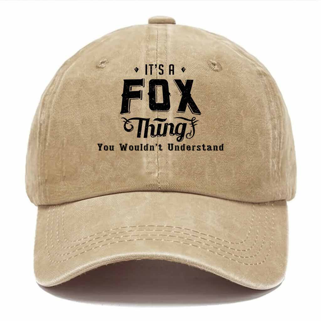Fox Thing Washed Baseball Cap