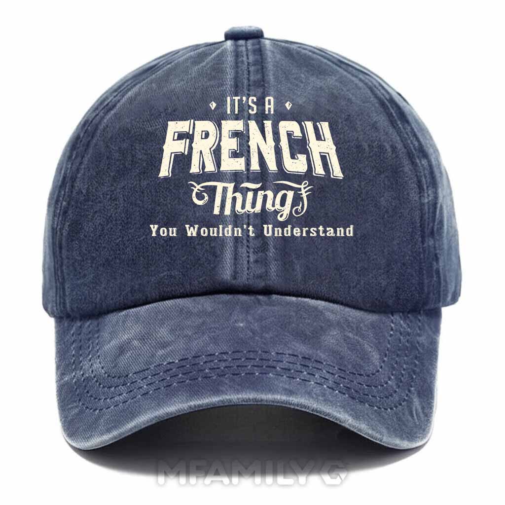 French Thing Washed Baseball Cap