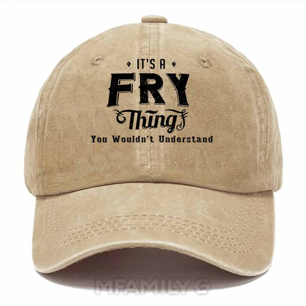 Fry Thing Washed Baseball Cap