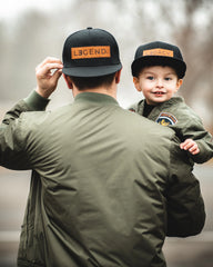 Genuine Leather Patch - Legend and Legacy Snapback Hat