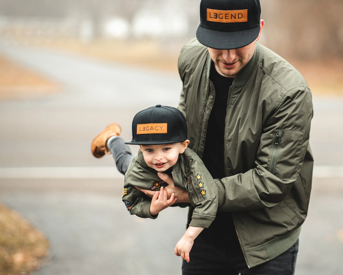 Genuine Leather Patch - Legend and Legacy Snapback Hat