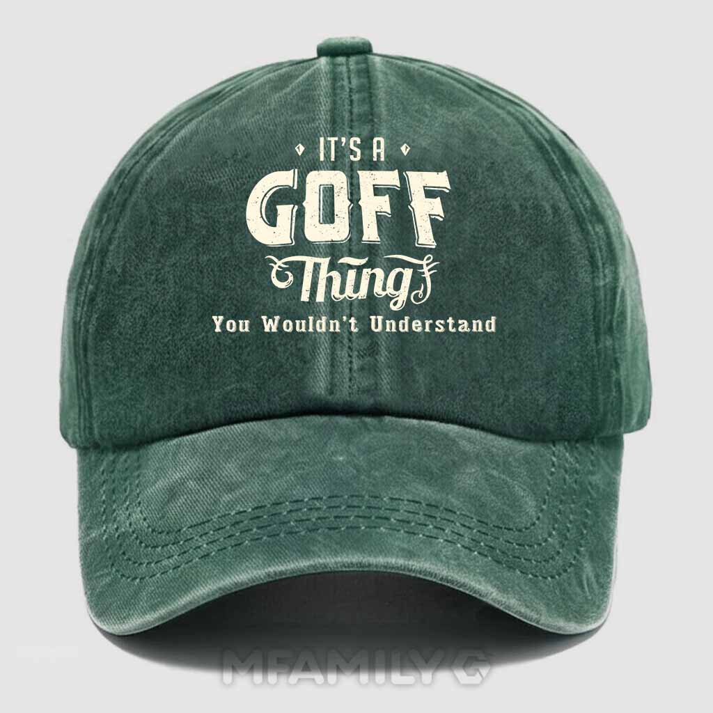 Goff Thing Washed Baseball Cap