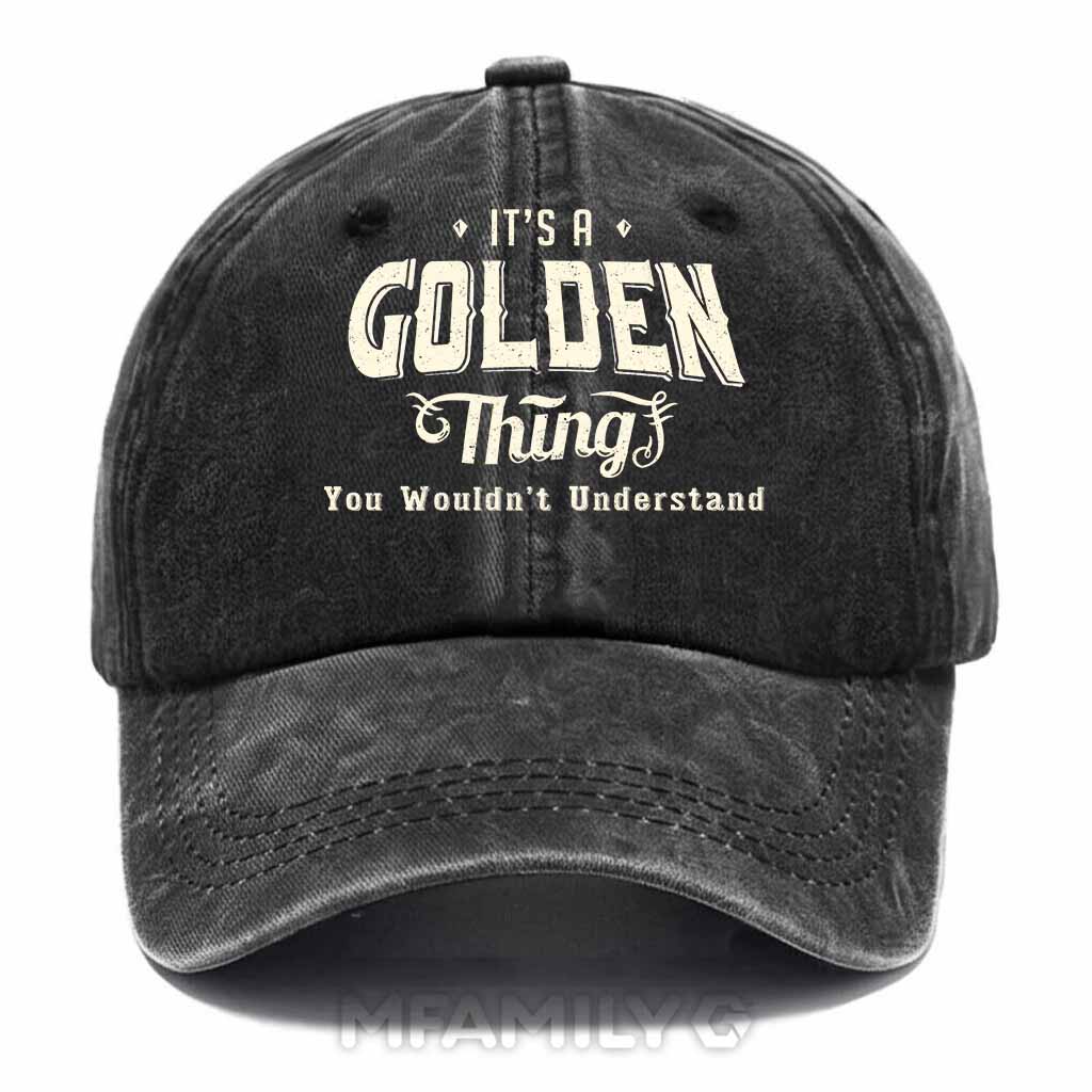 Golden Thing Washed Baseball Cap