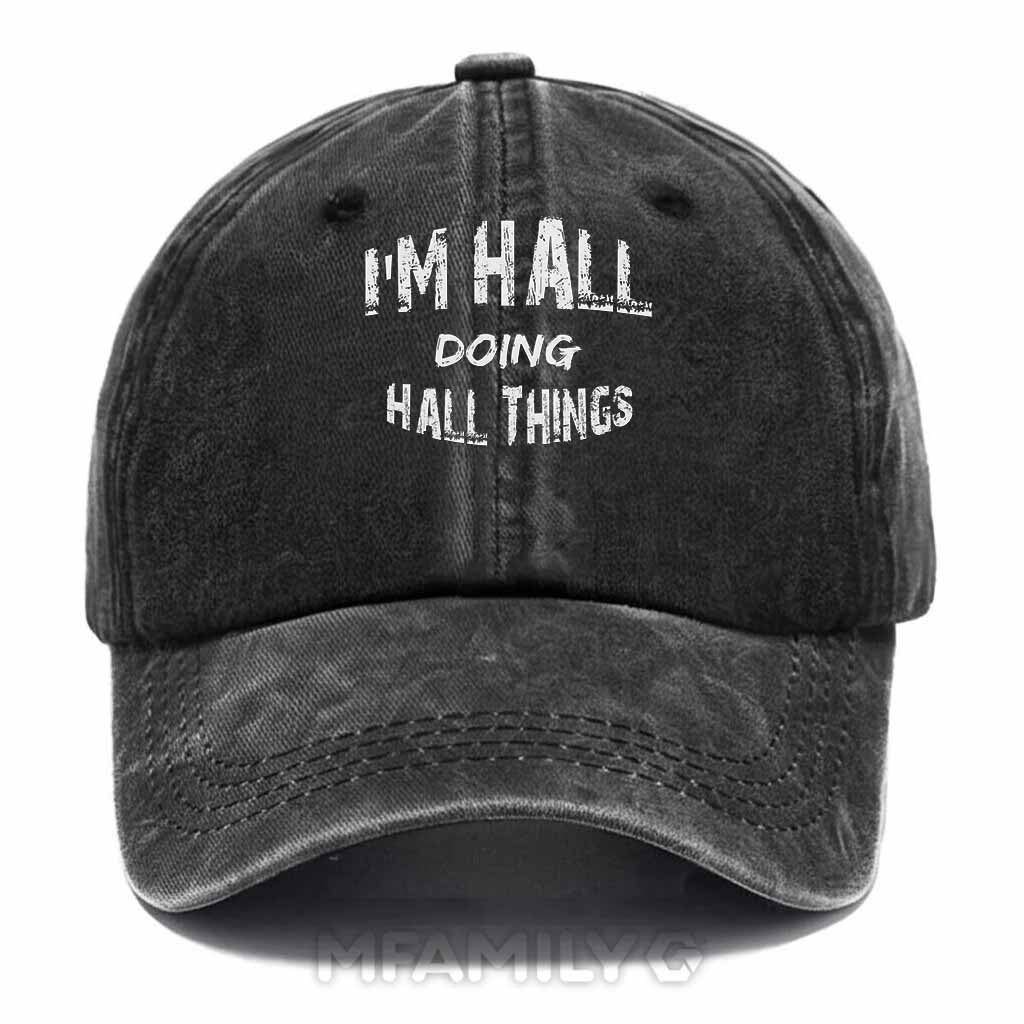 Hall Doing Hall Things Washed Baseball Cap