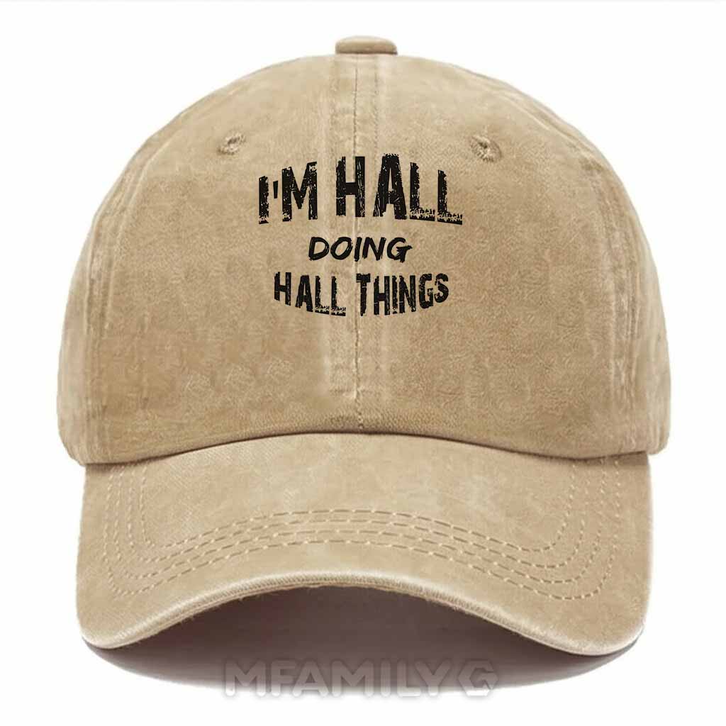 Hall Doing Hall Things Washed Baseball Cap