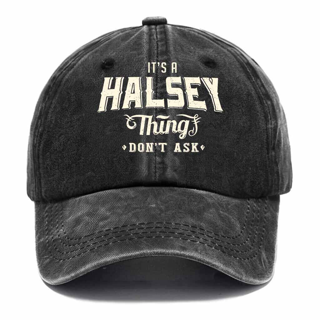 Halsey Thing Dont Ask Washed Baseball Cap