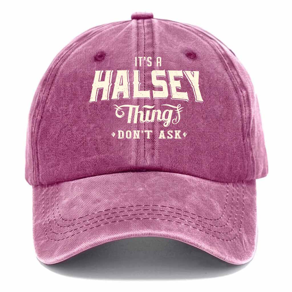 Halsey Thing Dont Ask Washed Baseball Cap