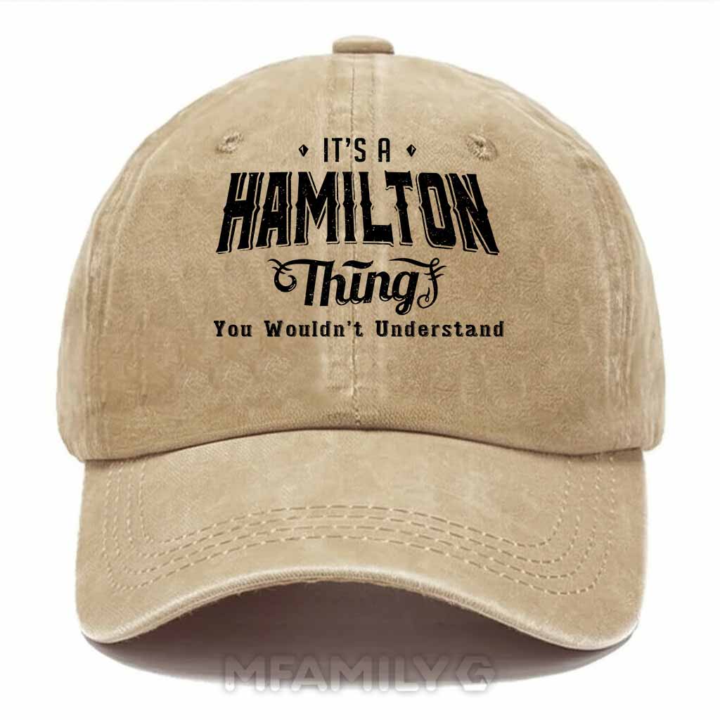 Hamilton Thing Washed Baseball Cap