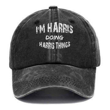 Harris Doing Harris Things Washed Baseball Cap