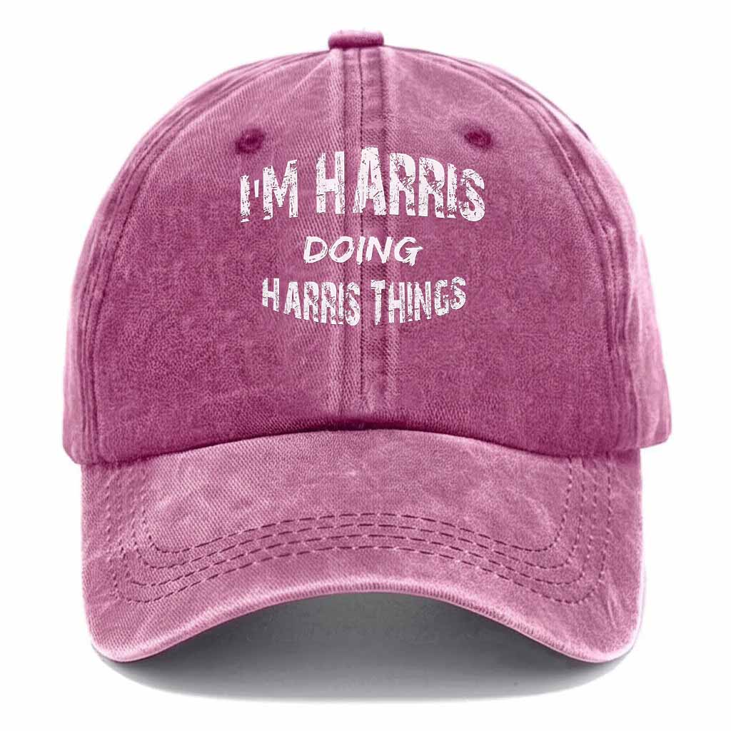 Harris Doing Harris Things Washed Baseball Cap