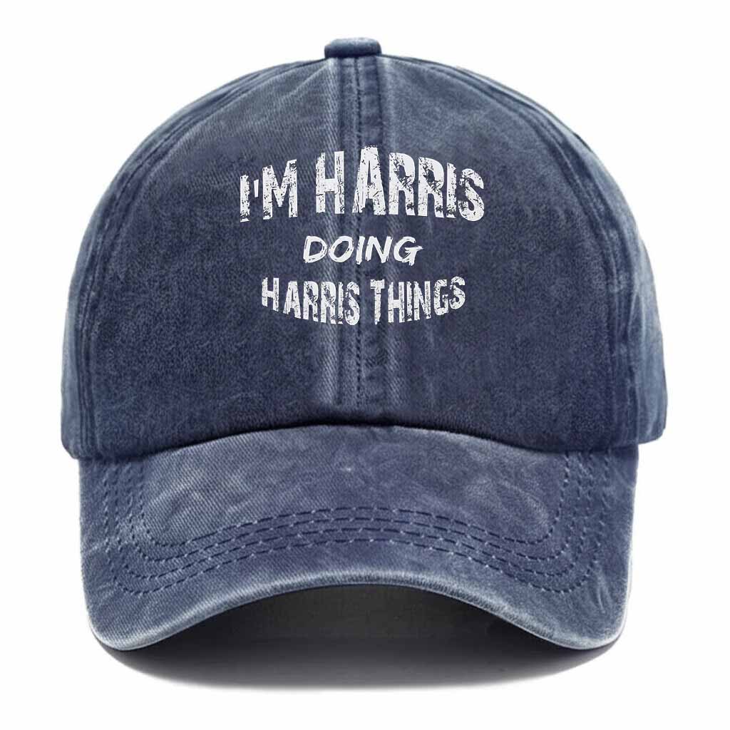 Harris Doing Harris Things Washed Baseball Cap