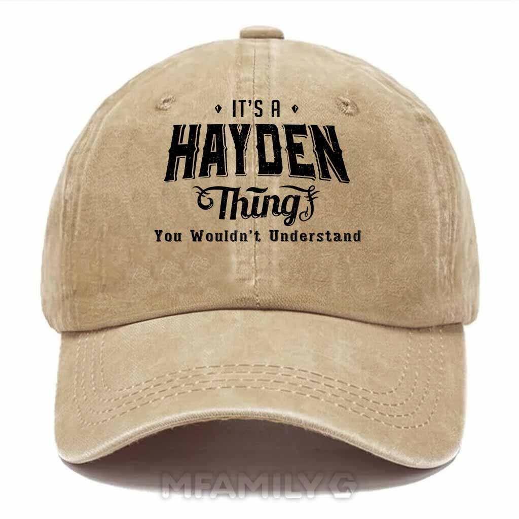 Hayden Thing Washed Baseball Cap