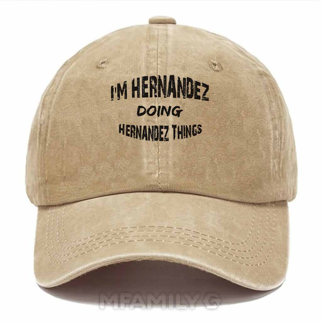 Hernandez Doing Hernandez Things Washed Baseball Cap