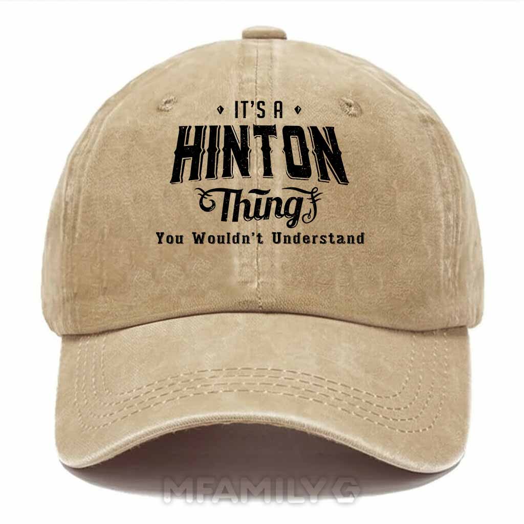 Hinton Thing Washed Baseball Cap