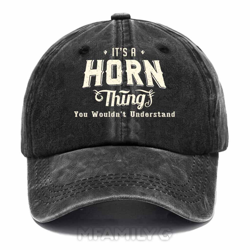 Horn Thing Washed Baseball Cap