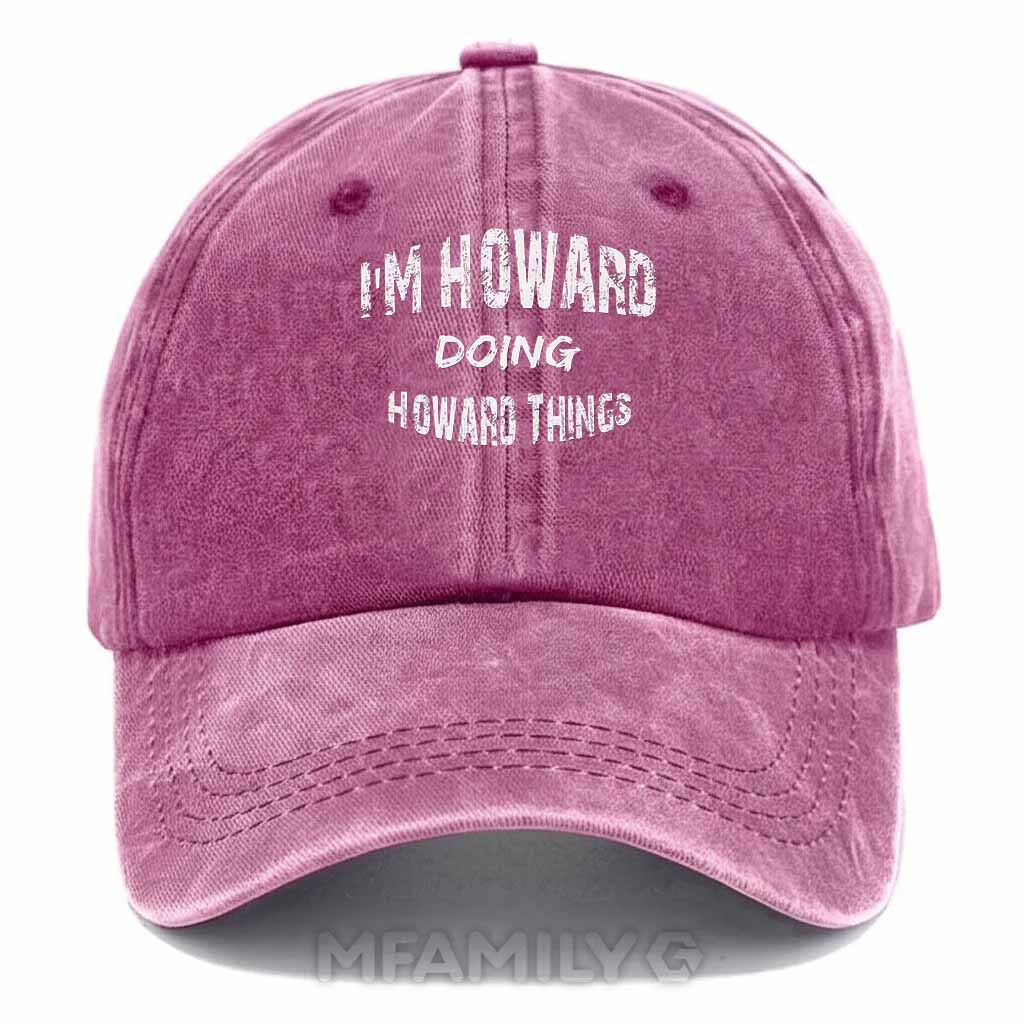 Howard Doing Howard Things Washed Baseball Cap