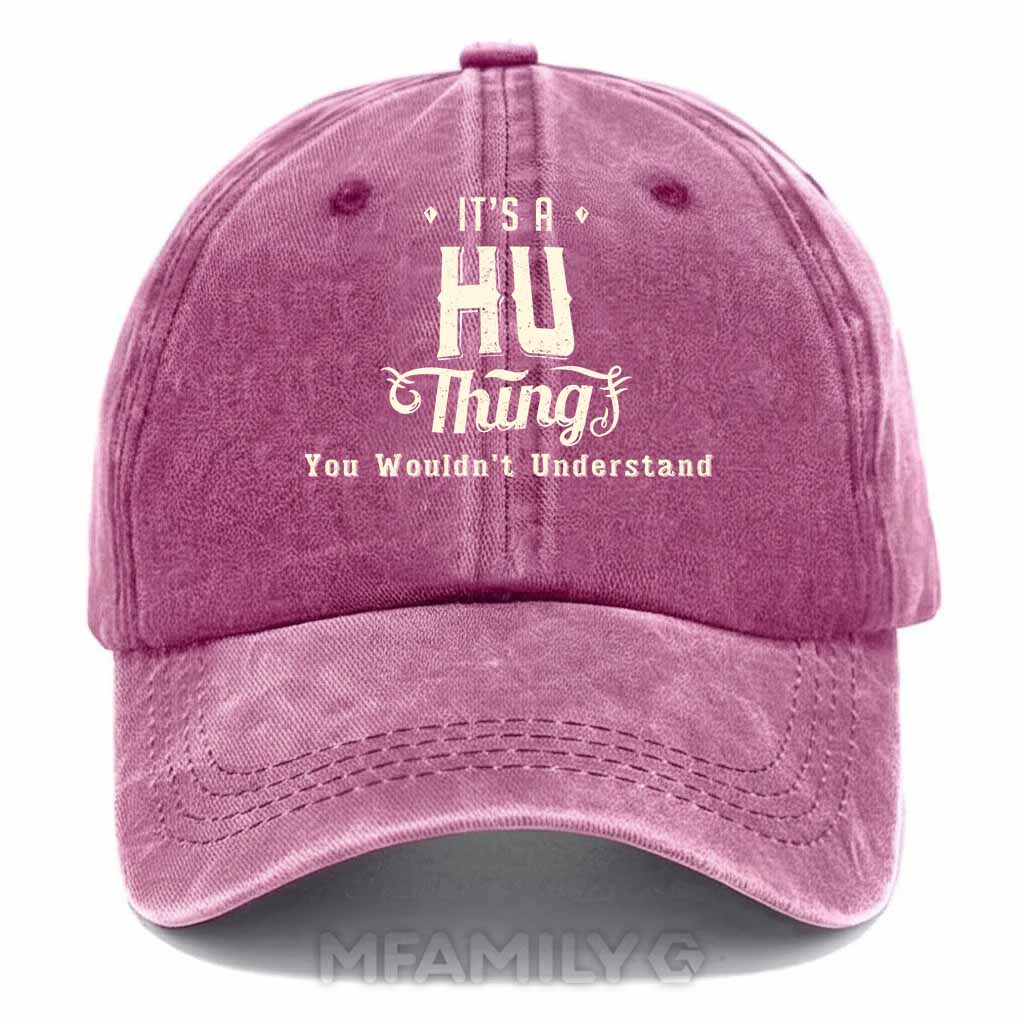 Hu Thing Washed Baseball Cap