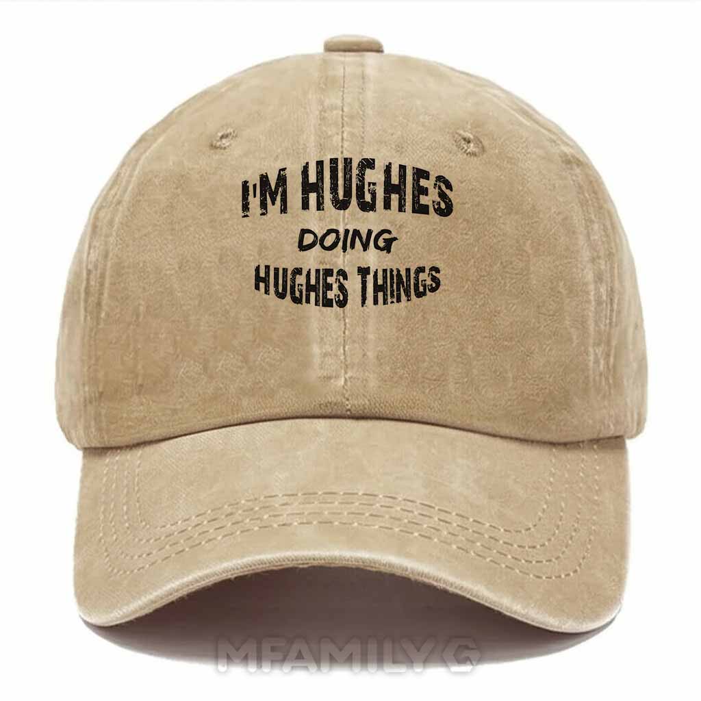 Hughes Doing Hughes Things Washed Baseball Cap
