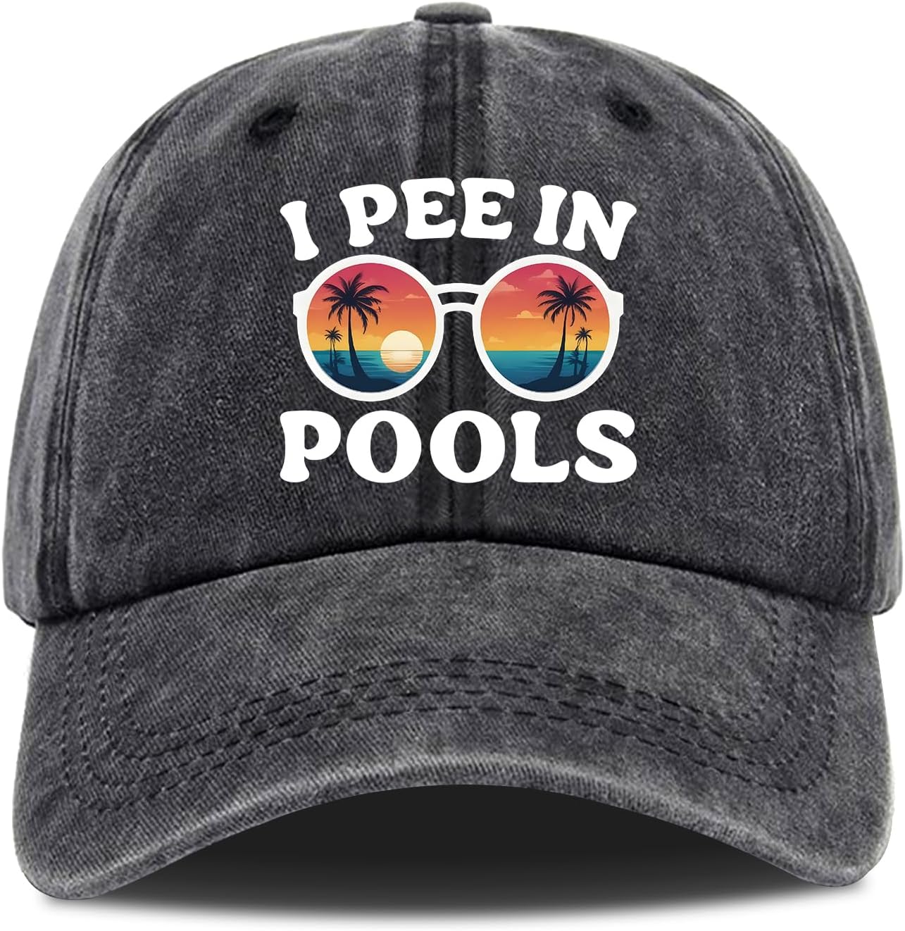 I Pee in Pools Vintage Washed Baseball Cap