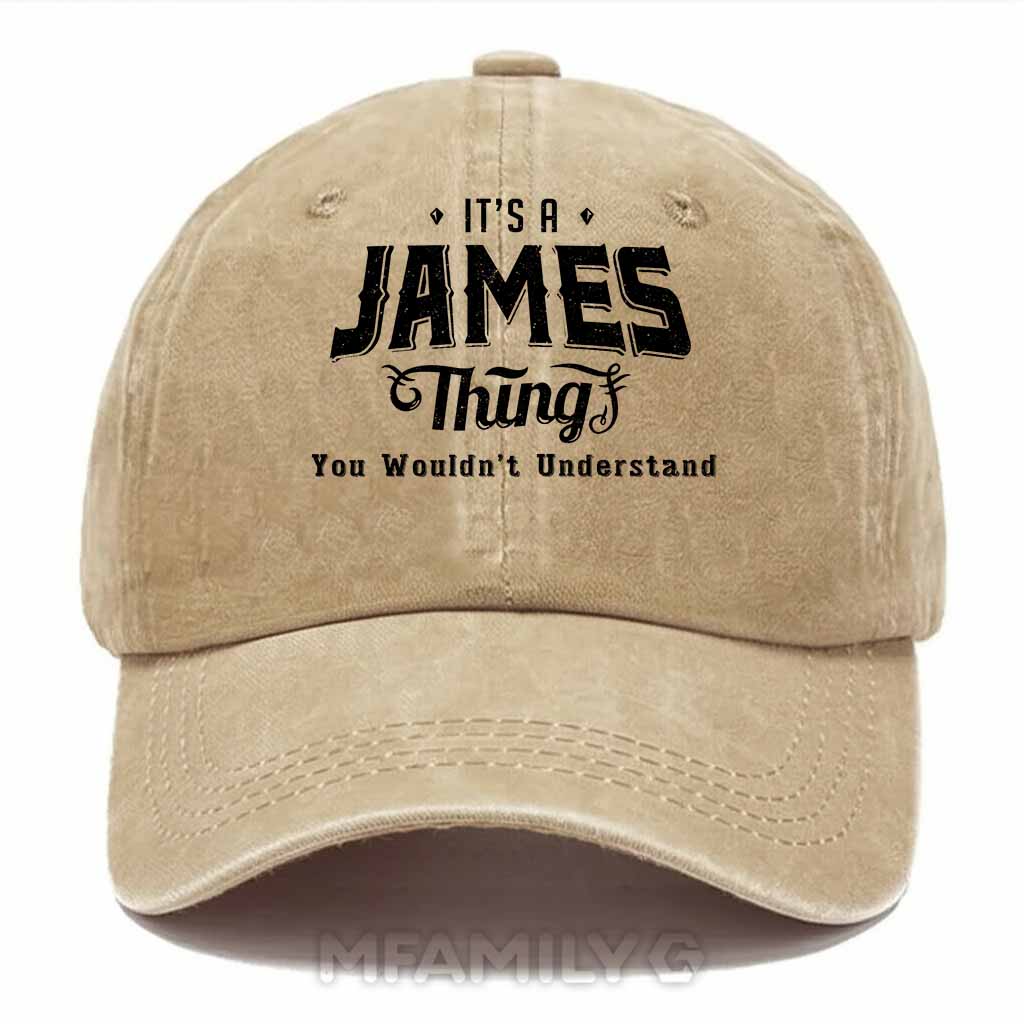 James Thing Washed Baseball Cap
