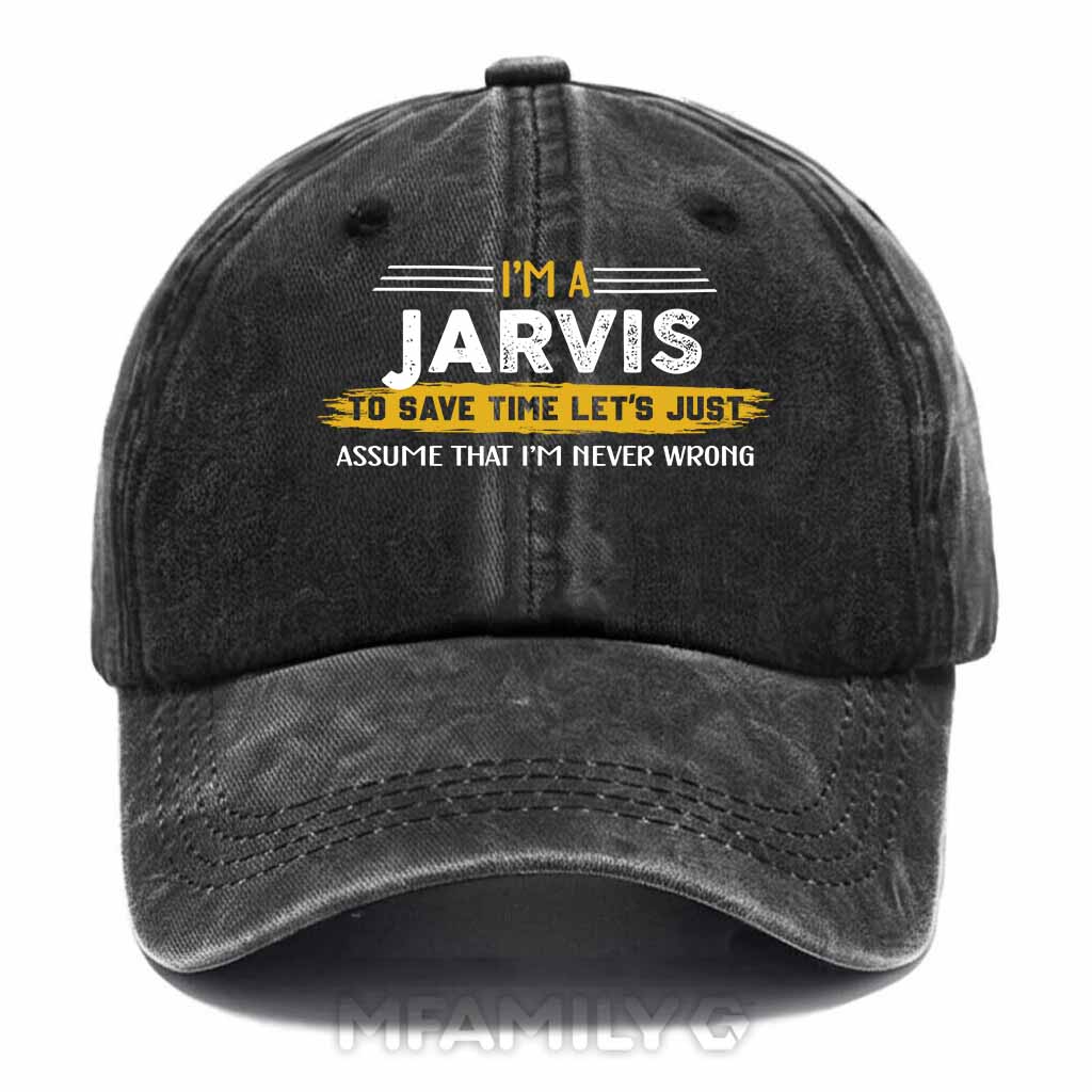 Jarvis Never Wrong Washed Baseball Cap
