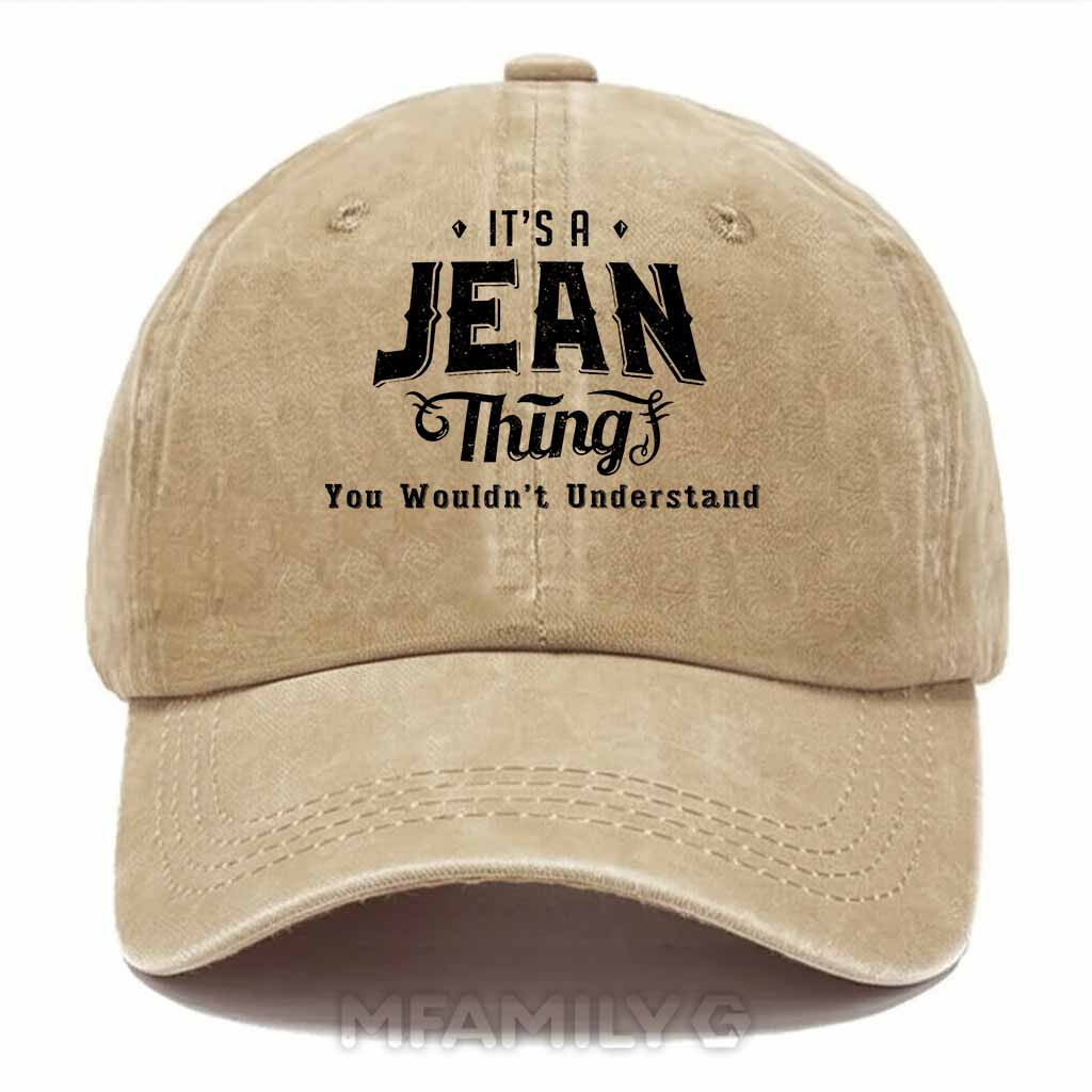 Jean Thing Washed Baseball Cap