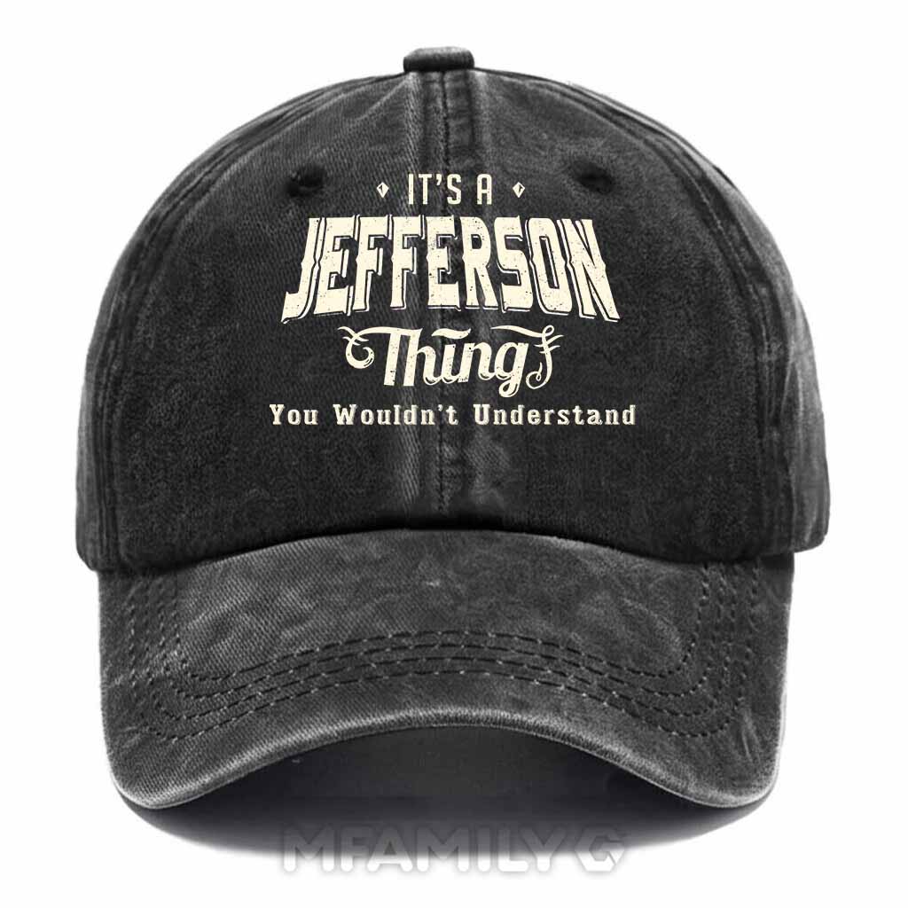 Jefferson Thing Washed Baseball Cap