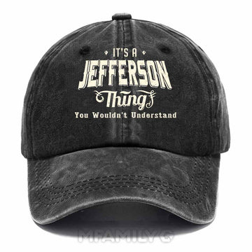 Jefferson Thing Washed Baseball Cap