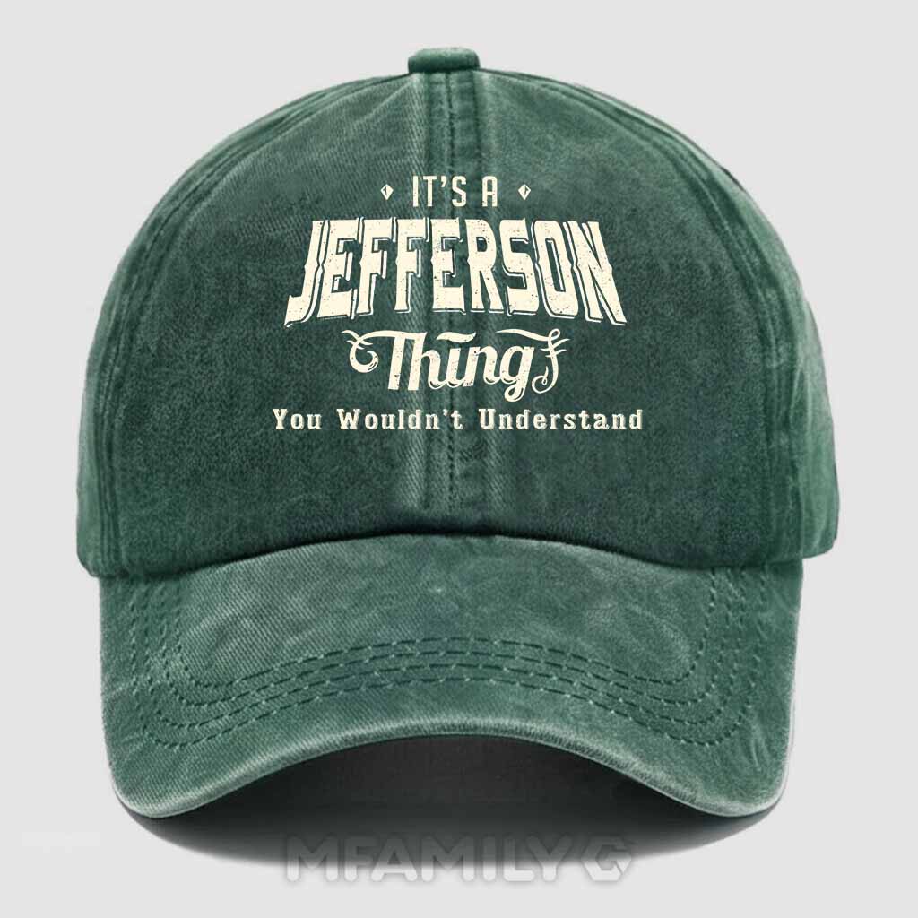 Jefferson Thing Washed Baseball Cap