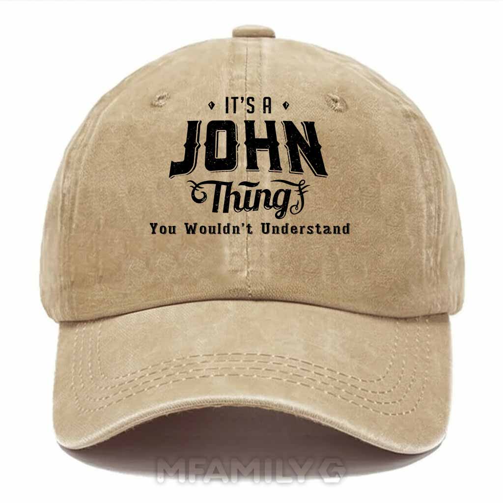 John Thing Washed Baseball Cap