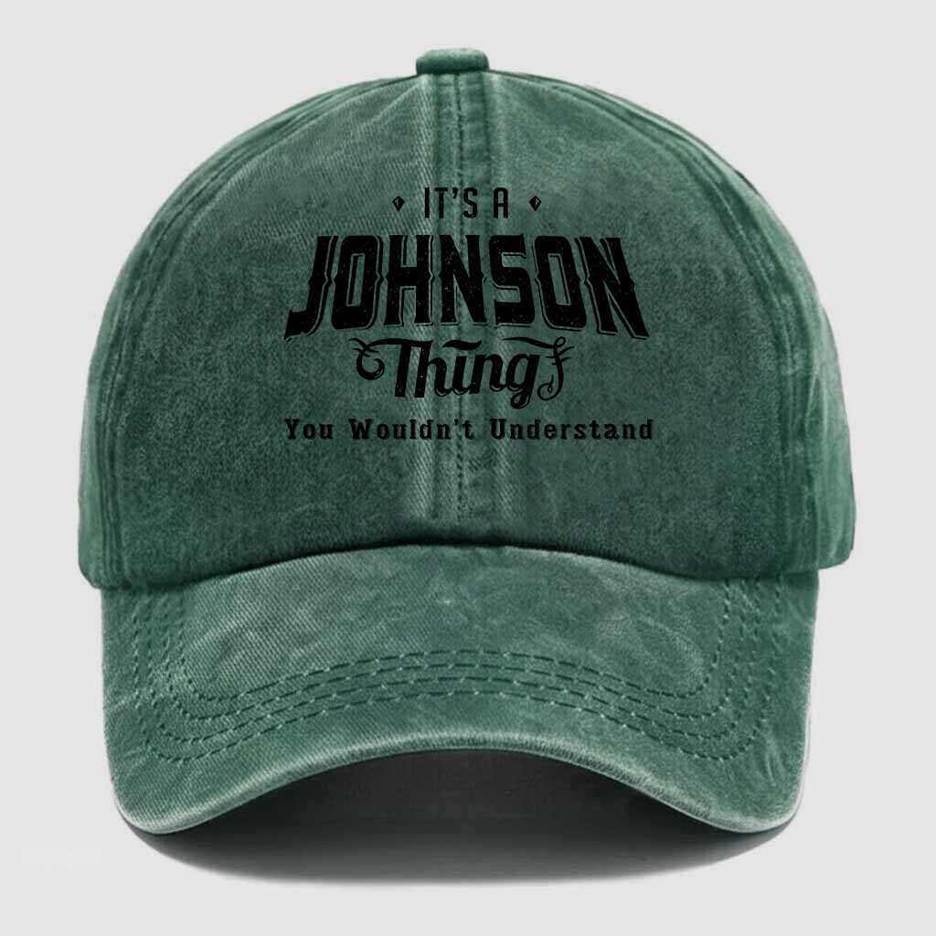Johnson Thing Washed Baseball Cap