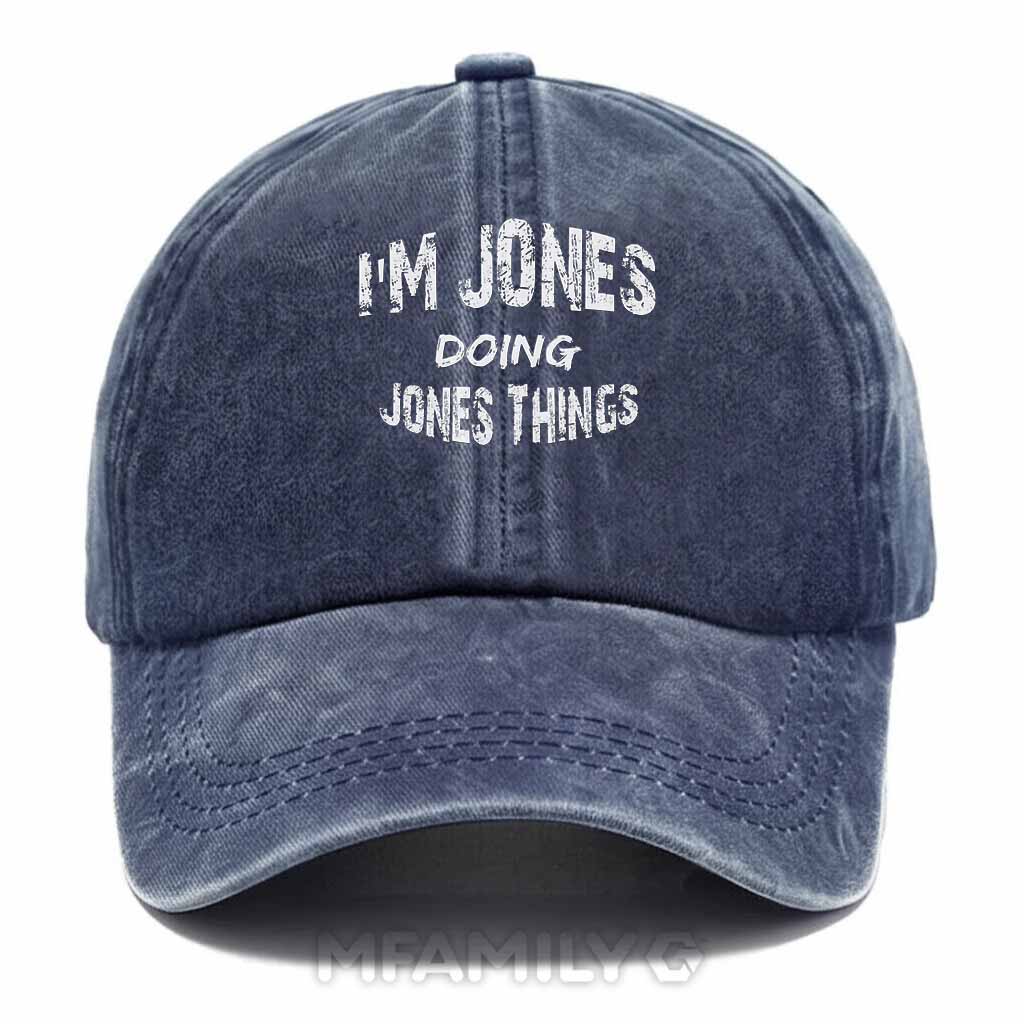 Jones Doing Jones Things Washed Baseball Cap