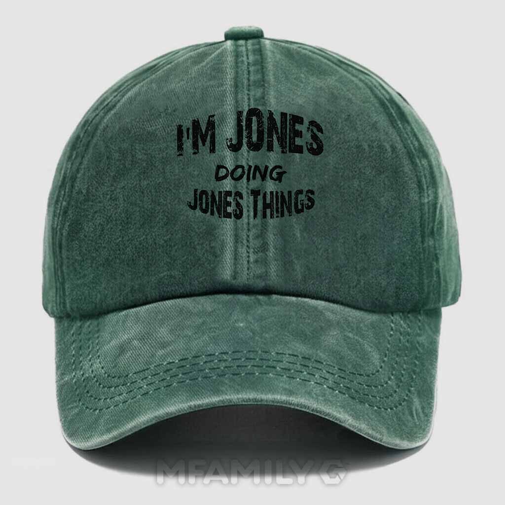 Jones Doing Jones Things Washed Baseball Cap