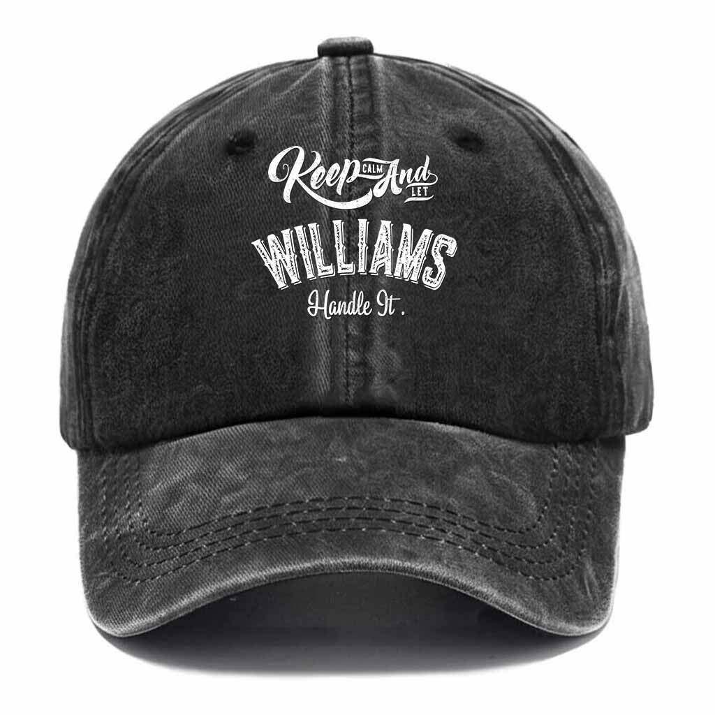 Keep Clam And Let Williams Handle It Washed Baseball Cap