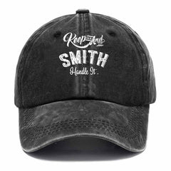 Keep Clam And Let Smith Handle It Washed Baseball Cap